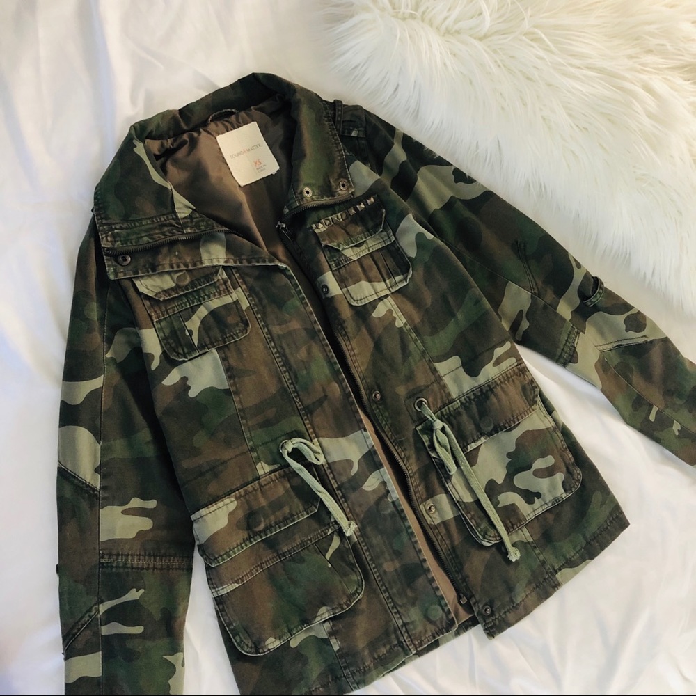 Camo Print Jacket